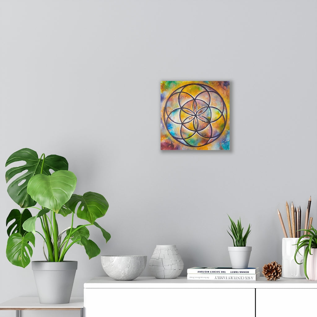 "Galactic Seed of Life" Canvas Print