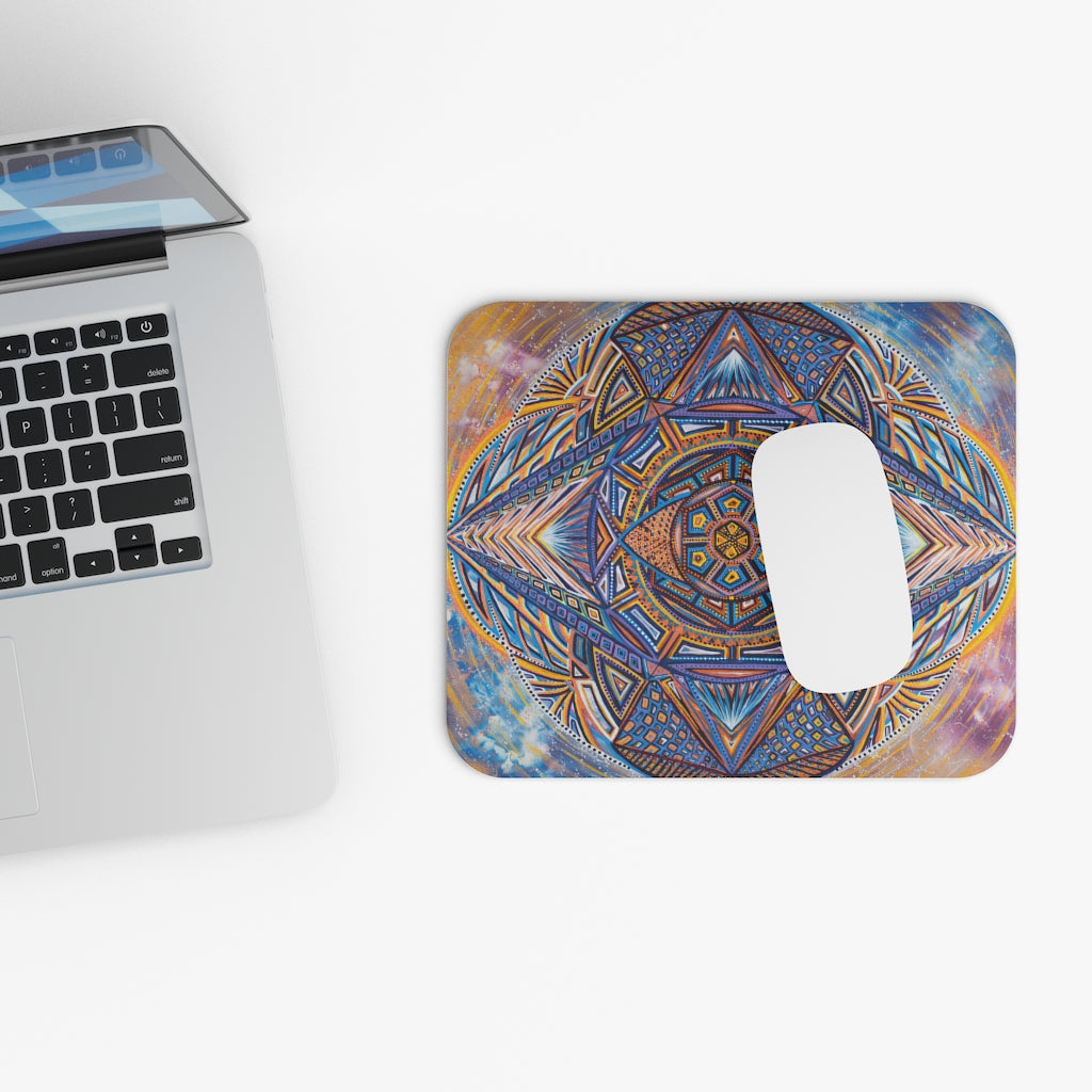 Rectangle Mouse Pad with original mandala art