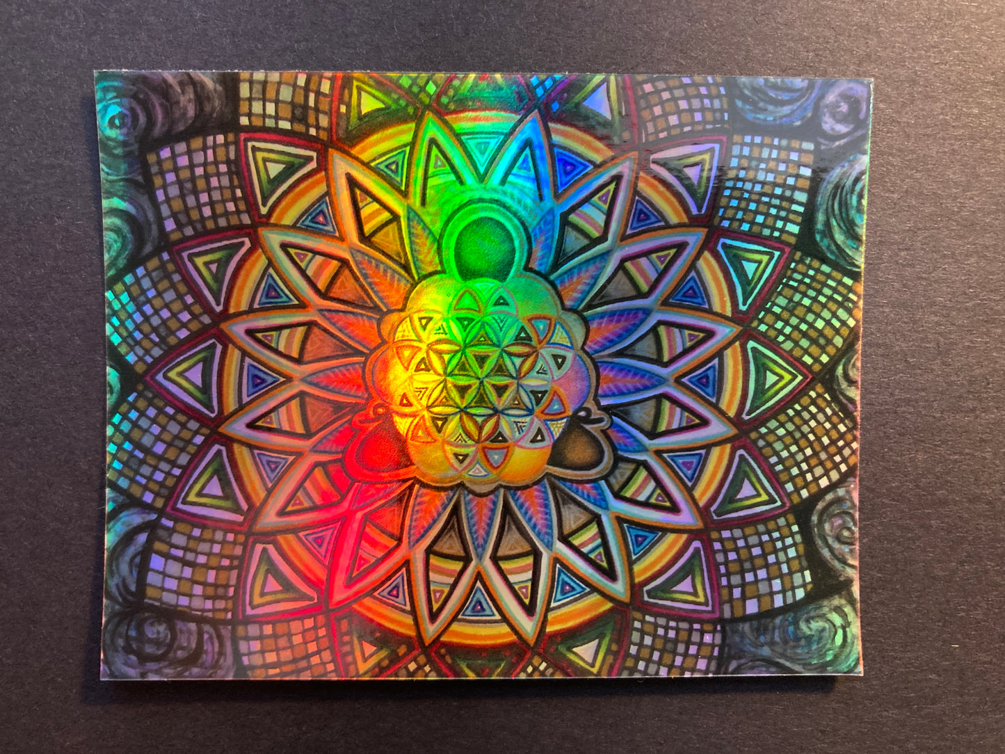 "Kaleidoscope of Consciousness" Holographic Sticker (1)