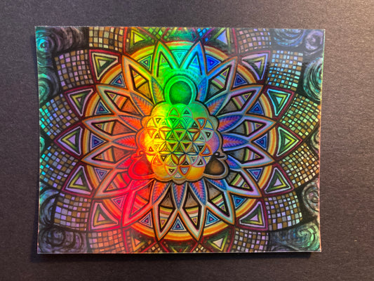 "Kaleidoscope of Consciousness" Holographic Sticker (1)