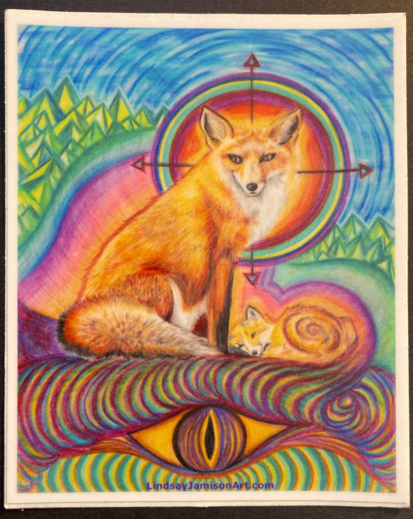 "Fox Medicine" Sticker (8)