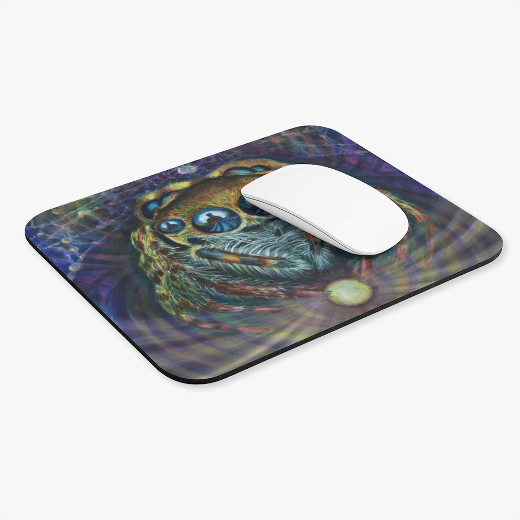 "Jumping Dimensions, Weaving Reality" Mouse Pad (Rectangle)